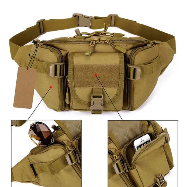 China Factory Wholesale Assault Training Bag Premium Quality Tactical Waist Bag Outdoor Hiking Tactical Daypack
