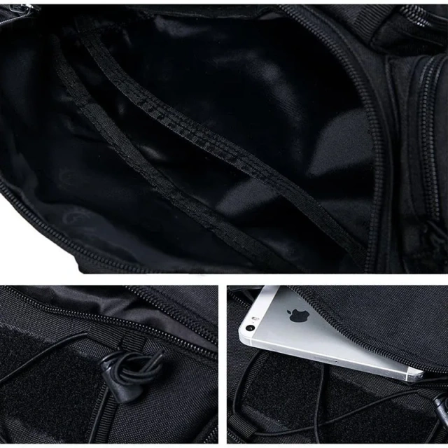 Cycling Camping Hiking Hunting Tactical Waist Pack Portable Tactical Pack Outdoor Travel Tactical Chest Bag for Daily