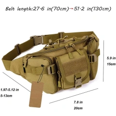 China Factory Wholesale Assault Training Bag Premium Quality Tactical Waist Bag Outdoor Hiking Tactical Daypack