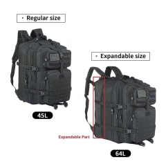 Large Tactical Backpack Heavy Duty Waterproof Tactical Hiking Bags Rucksack Tactical Backpacks for Climbing Outdoor Leisure Sling Chest Bag Cross body Military Cycling Bag Portable Sling Day pack