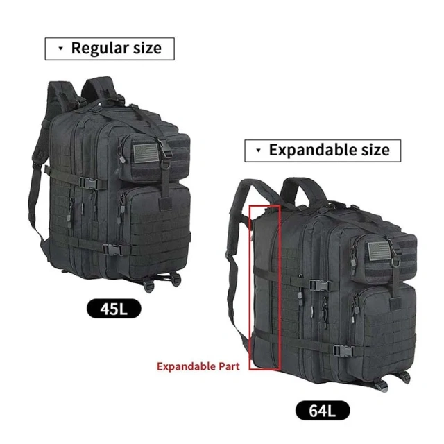 Large Tactical Backpack Heavy Duty Waterproof Tactical Hiking Bags Rucksack Tactical Backpacks for Climbing Outdoor Leisure Sling Chest Bag Cross body Military Cycling Bag Portable Sling Day pack
