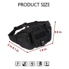 Cycling Camping Hiking Hunting Tactical Waist Pack Portable Tactical Pack Outdoor Travel Tactical Chest Bag for Daily