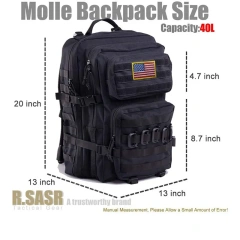 Custom Logo High Quality Tactical Rucksack Tactical Training Backpack for Outdoor Traveling Tactical Backpack  Sport Tactical Backpack Military Travel Hunting Gear Pack Outdoor Travel Rucksack