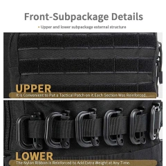 Large Tactical Backpack Heavy Duty Waterproof Tactical Hiking Bags Rucksack Tactical Backpacks for Climbing Outdoor Leisure Sling Chest Bag Cross body Military Cycling Bag Portable Sling Day pack