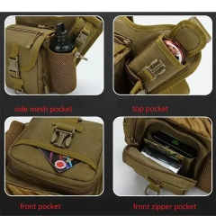 China Factory Wholesale Tactical Shoulder Bag Training Shoulder Pack for Traveling Outdoor Tactical Sling Daypack  Bag Type First Aid Bag Type Tear Off Type Emergency Survival Kit Military Medical Practical Quick Release Design Bag