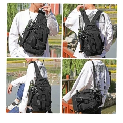 China Factory Wholesale Tactical Tackle Backpack Multifunctional Assault Backpack Outdoor Tactical Backpack Chest Rig Pouch Military Chest Kit Bags Military Front Pocket Package Chest Rig Bags