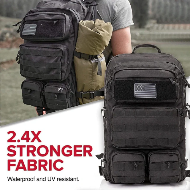 Factory Direct Sales Outdoor Waterproof Hiking Survival Backpack High Capacity Sport Tactical Backpack Men's Assault Backpack  Men's fitness bag  Travel sports bag  Practical kit