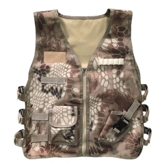 Hot Selling Breathable Camouflage Tactical Vest Lightweight Outdoor Hunting Vest Durable Kids Tactical Training Vest  Hot selling outdoors Training Fighting Assault Vest Wear-resistant Training Vest