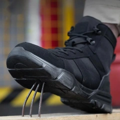 Lightweight Men Tactical Oxford Work Boots Indestructible Shoes wear-resistant Puncture-Proof Sneakers Footwear Work boots