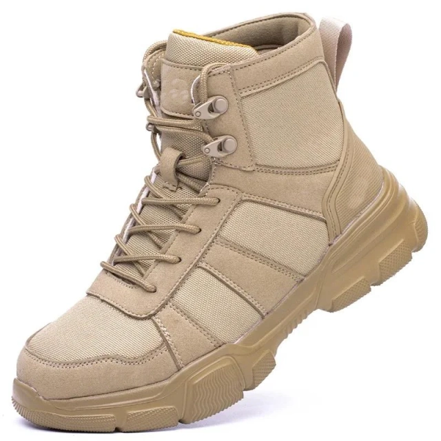 Lightweight Men Tactical Oxford Work Boots Indestructible Shoes wear-resistant Puncture-Proof Sneakers Footwear Work boots