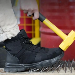 Lightweight Men Tactical Oxford Work Boots Indestructible Shoes wear-resistant Puncture-Proof Sneakers Footwear Work boots