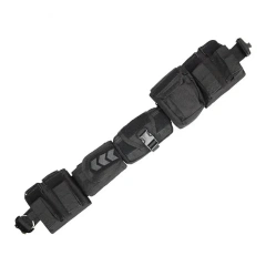 Premium Training Multifunctional Tactical Waist Belt Wear-resistant Duty Tactical Waist Equipment Outdoor Hunting Girdle Pouch  Practical high density Material Tactical Belt Outdoor Multifunctional Detachable Adjustable Belt Set for Tactical