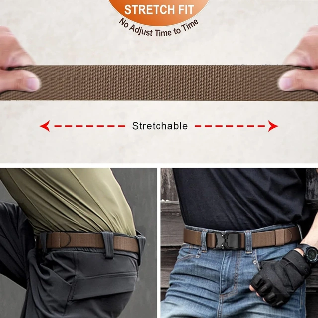 Adjustable Training Durable Stretch Rigger Work Belt Durable Heavy Duty Nylon Men Tactical Belt  Wholesale Outdoor Gear User Tactical Belt High density Material Outdoor Hunting Tactical Storage Bag Duty Security Traffic Belt