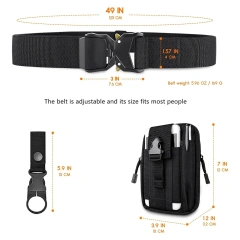 Wholesale Sports Tactical Belt Training Equipment Work Belt Adjustable Nylon with Quick-Release Buckle  Premium Tactical Belts , Sport enthusiasts Tactical Belts ,  High strength Tactical Belt ,