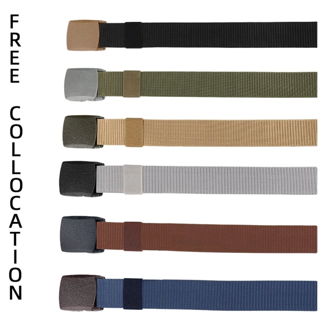 Durable Hot Selling Tactical Fashion Nylon Belt Lightweight Plastic Buckle Metal Free Tactical Belt  Outdoor Mountaineering Polyester Tactical Belt Outdoor Training Use Hunting Accessories Training Tactical Belts Duty Belt