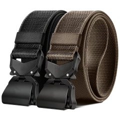Adjustable Training Durable Stretch Rigger Work Belt Durable Heavy Duty Nylon Men Tactical Belt  Wholesale Outdoor Gear User Tactical Belt High density Material Outdoor Hunting Tactical Storage Bag Duty Security Traffic Belt
