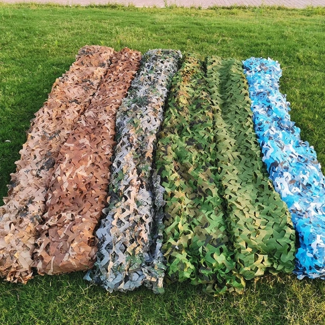 Factory Direct Sales Breathable and Durable Camo Net Camouflage Sunshade Net for Outdoor Hidden Camping Game Hot Sale Camouflage Mesh Shade Nets Camo Mesh for Hunting Camouflage Net Outdoor Camouflage Net