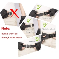 Durable Wear-resistant Hiking Rigger Nylon Web Work Belt with Heavy Duty Quick Release Buckle Tactical Belt  High Duty Training high density Material Modular Equipment Tactical Belt Mountaineering sport enthusiasts tactic Waist Belt