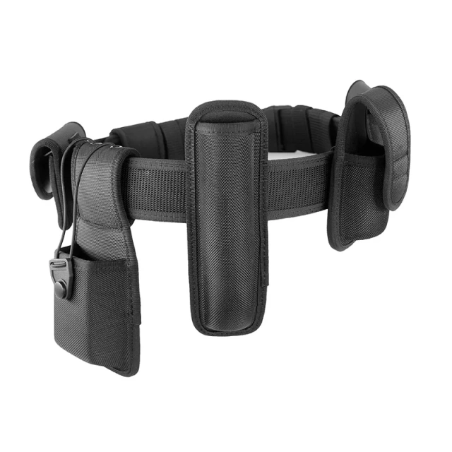Waterproof Nylon Multifunctional Waist Belt Seven Piece Set for Duty Patrol Security Equipment Fixed Waist Bag Tactical belt  High Quality Multi Function Mountaineering Tactical Belt with Accessories high density Material Duty Belts With Tool Pouches