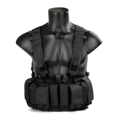 Tactical Belly Chest Rig Tactical Chest Harness Vest for Hunting Tactical Carry Chest Rig Harness Customized Outdoor Camouflage Chest Rig Sports Tactical Molle Vest Pouch Bag Carrier Tactical Camo Chest Rig