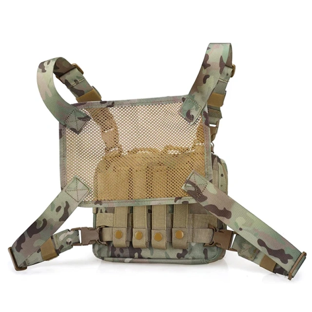 Wholesale Tactical Equipment Gear Hunting Vest Heavy Duty Tactical Pouch Chest Rig Utility Tactical Chest Rig for Outdoor High Quality Tactical Chest Mini Rig Quick Release Multifunctional Tactical Vest with Multi-Pockets Outdoor Chest Rig for Tactical