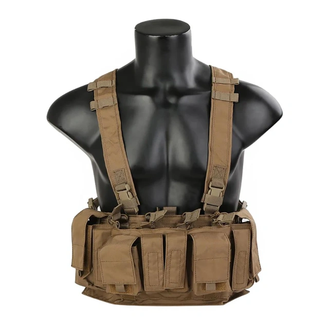 Tactical Belly Chest Rig Tactical Chest Harness Vest for Hunting Tactical Carry Chest Rig Harness Customized Outdoor Camouflage Chest Rig Sports Tactical Molle Vest Pouch Bag Carrier Tactical Camo Chest Rig