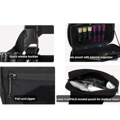 Quick Release Tactical Rig Vest Multifunctional Tactical Vest for Outdoor Multi-Pockets Tactical Chest Mini Rig Hot Sale Tactical Micro Chest Rig with Mag Pouch Outdoor Tactical Vest Good Quality Magazine Pouch Tactical Vest