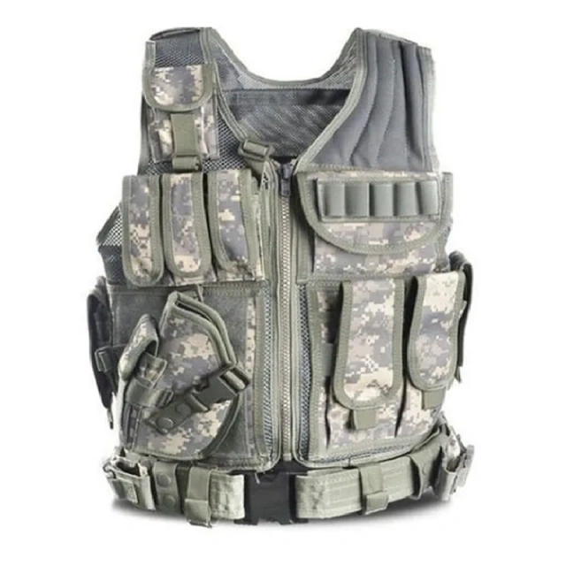 Wholesale Lightweight Tactical Equipment Vest High Quality Training Vest for Hunting Durable Wear-Resistant Training Vest  Pursuit Convertible Vest Camo Hunting Vest Adjustable Training durable outdoors security Training vest