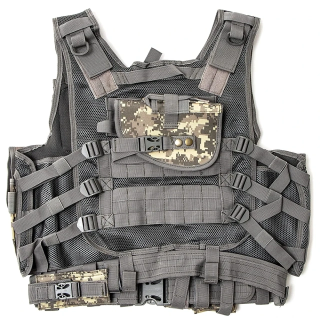 Wholesale Multifunctional Training Tactical Vest Lightweight Training Vest Wear-Resistant Camouflage Tactical Vest outdoors Breathable Training Vest Adjustable Training durable outdoors security Training vest