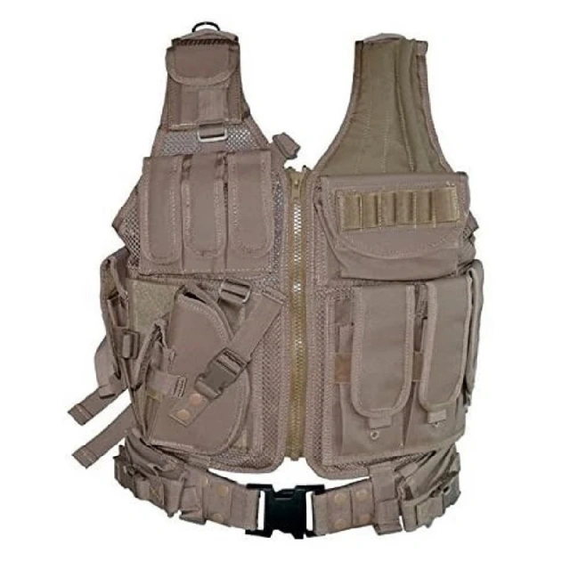 High Quality Durable Training Vest Polyester Oxford Hunting Tactical Vest High Quality Tactical Vest for TrainingTraining Weight Vest 600D Nylon Training Wear-resistant Lightweight stab-proof Sports Training vest