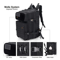 Multi-functional High Quality Outdoor Tactical Backpack with Storage Helmet Practical Tactical Backpack for Travel  Portable Messenger Bag Sling Shoulder Pack for Hunting Military Gear Handbags Outdoor Utility Carry Satchel