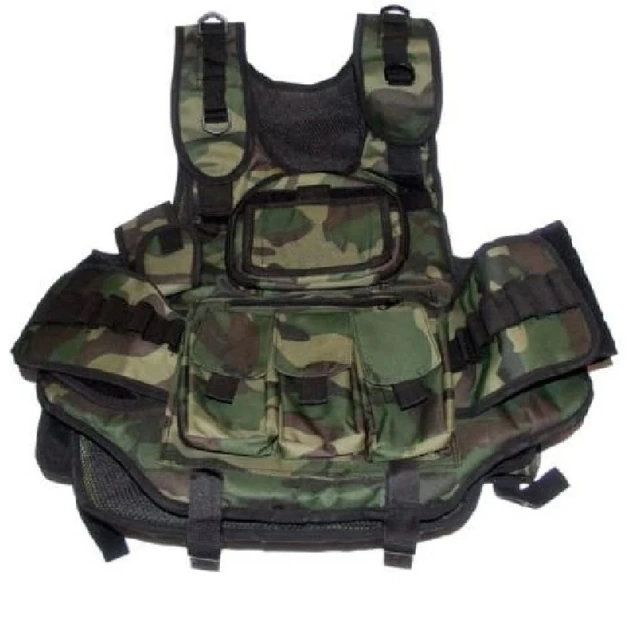 Customized Waterproof Multifunctional Tactical Vest for Training Outdoors Breathable Hunting Vest Camo Training Vest Training stab-proof Vest Breathable Assault Training Vest Nylon Adjustable for Unisex Adults