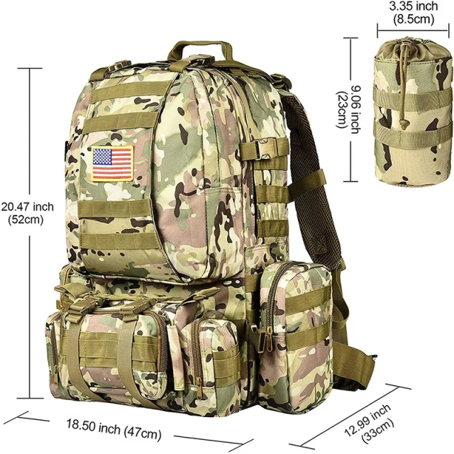 China Factory Wholesale Multi Functional Tactical Backpacks Practical Assault Backpack Casual Tactical Backpack  Military Sling Bag Small Practical Sling Backpack Military Range Bag