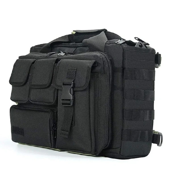 Oleaderbag Assault Briefcase 15.6 Inch Men's Practical Laptop Messenger Bao Gong Briefcase Practical Military Backpack Large Outdoo r Survival Tactical Military Bag Backpack Outdoor travel insect proof bag