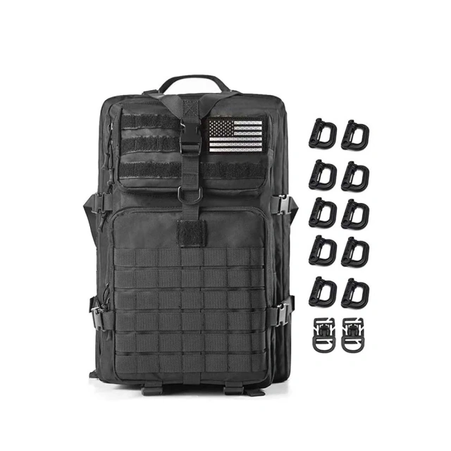 Practical Assault Backpack Training Backpack 3 Day Assault Package 45L Large Practical Backpack Large Special Bag Military Equipment Loading Bag Deployment Cargo Bag Travel Sports Equipment Luggage Bag