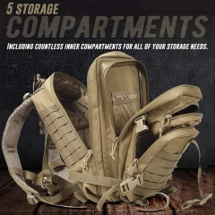 Salute Training Assault Backpack Large Practical 3-day Assault Backpack   Multifunctional Camouflage Military Training Bag Practical Military Backpack Laptop Bag