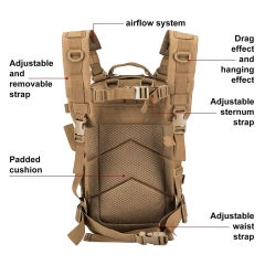 One Shoulder Bag Messenger Bag Training Sports Backpack Hiking Bag Men and Women 45L Practical Military Backpack Waterproof Military Bag Travel Backpack