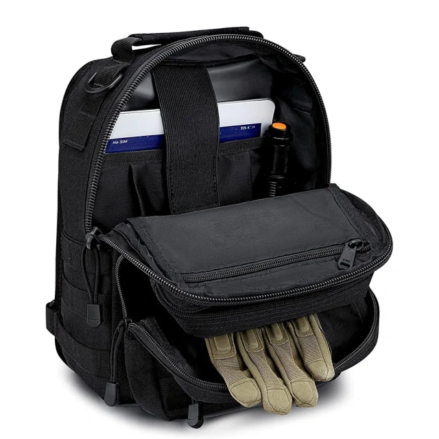 Assault Sling Bag Backpack Practical tiger Shoulder Sling Bag Small Messenger Bag Comfortable High Quality Waterproof Large Insect Resistant Bag Practical outdoors Backpack