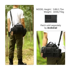 Assault Bags Shoulder Bag for Fishing Gym Practical Shoulder Bag Packaging Combination Bag Water Bottle Bag Rack Battle Bag Compact And Practical Bodypack