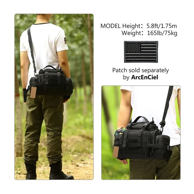 Assault Bags Shoulder Bag for Fishing Gym Practical Shoulder Bag Packaging Combination Bag Water Bottle Bag Rack Battle Bag Compact And Practical Bodypack