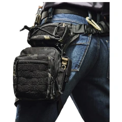 Men's Assault Thigh Bag Multifunctional Assault Bag Outdoor Hiking Thigh Bag waterproof Mountain climbing Practical Backpack Military Training Package Large Practical Backpack