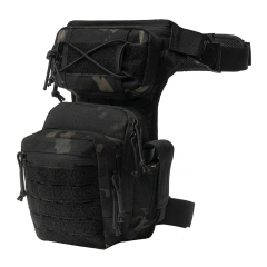 Men's Assault Thigh Bag Multifunctional Assault Bag Outdoor Hiking Thigh Bag waterproof Mountain climbing Practical Backpack Military Training Package Large Practical Backpack