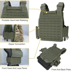 Men's Superior Quality Assault Vest for Hunting Outdoors Breathable Tactical Training Vest Lightweight Outdoor Tactical Vest Breathable fashion waterproof multifunctional outdoors Breathable Paintball Vest Black Training