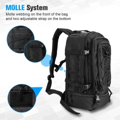 Oleaderbag Practical Large Backpack Removable Assault Backpack Cushioned Shoulder Strap and Belt Bag Military Backpack Practical Survival Field Backpack Military Training Field Bag