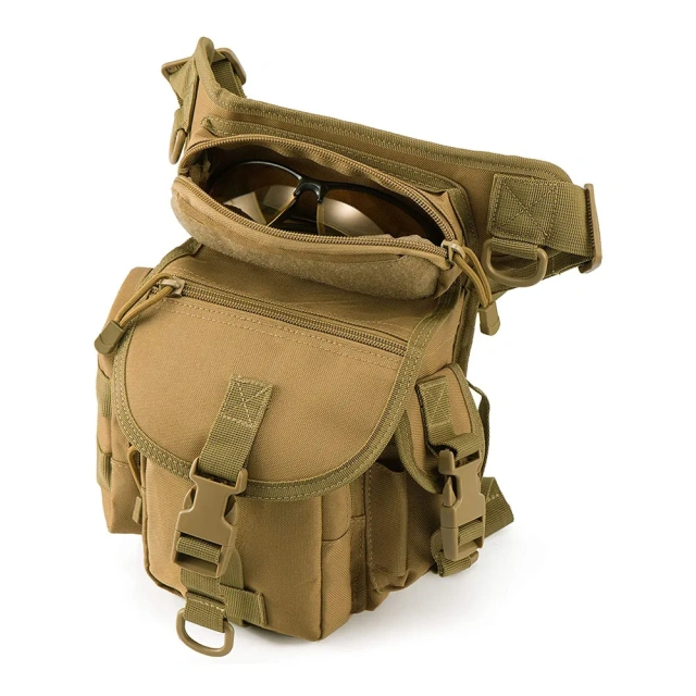 Assault Utility Dropper Bag Waterproof Metal Detection Bag Men's Thigh Waist Bag  Large Capacity Military packs Bag for Tactical Hunting Traveling Versatile Military Backpack