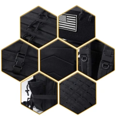 Oleaderbag Practical Assault Backpack Men's 45L 3 Day Shelling Bag Hiking Backpack Practical Military Backpack Field Tactical Military Bag Backpack Military Sling Backpack Practical Backpack Military Field Battle Bag