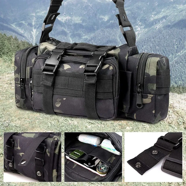 Custom Logo High Quality Durable Camping Backpack Outdoor Sports Tactical Hiking Rucksack 3 Day Hunting Backpack  High Quality Chest Bag Shoulder Shoulder Sling Backpack Outdoor Military Range Bag