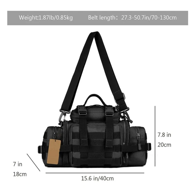 Large Capacity Tactical Duffle Bag Gym Training Shoulder Bag for Travel Practical Tactical Shoulder Bag Handbag  Portable Military Pack Briefcase Casual Travel Working Tools Shoulder Bag Handbag for Hunting Camping