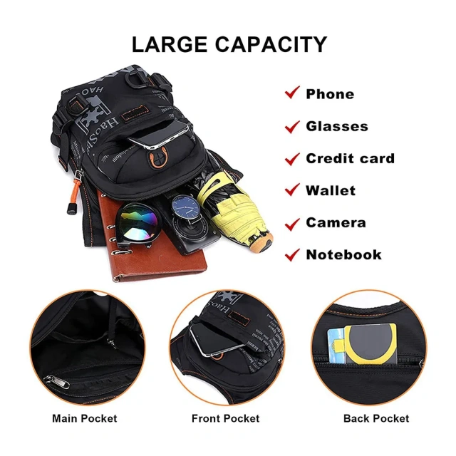 Waterproof Waist Fashion Shoulder Drop Leg Bag Inclined Shoulder Bag Assault Training Bag Outsourcing of Thighs Compact Sling Bag Concealed Shoulder Bag Walking Travel Shoulder Bag Outdoor Sports Waist Bag