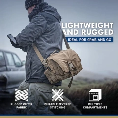 China Factory Wholesale Tactical Shoulder Bag for Hunting Hiking Heavy Duty Training Sling Bag Tactical Training Bag  High Strength Waterproof 1050D Nylon Military Training Backpack Practical Military Bag Multipurpose Bag